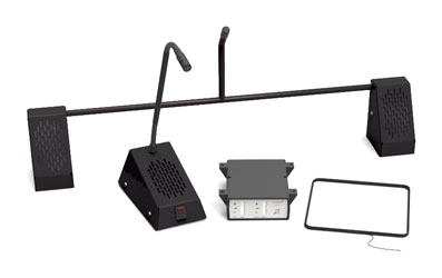 CONTACTA STS-K001L-B SPEECH TRANSFER SYSTEM Bridge bar kit, with hearing loop, black