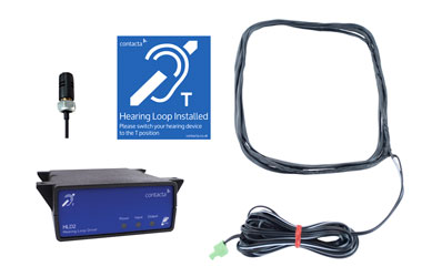 CONTACTA IL-K200-40-00 LOOP AMPLIFIER SYSTEM Under counter kit, with STS-M74 Discreet microphone