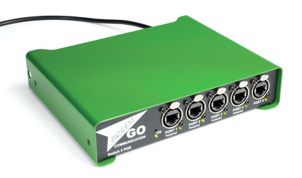 GREEN-GO GGO-SW5 POE ETHERNET SWITCH 5 ports, ethercon connection