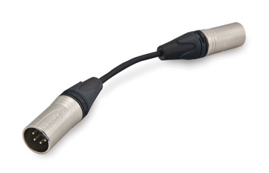 CANFORD XLR4M-XLR4M 4 pin adapter, 50mm cable