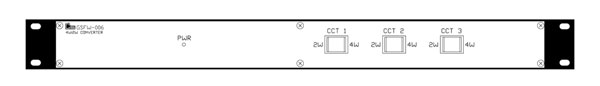 GLENSOUND GS-FW006 CONVERTER 4-wire to 2-wire, rack mounting, 3x 4-wire circuits, active