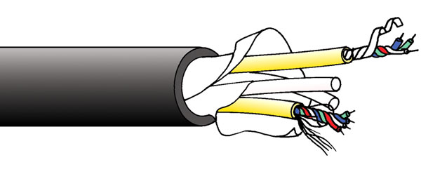 CANFORD SQJ-E CABLE 12 quads, Black