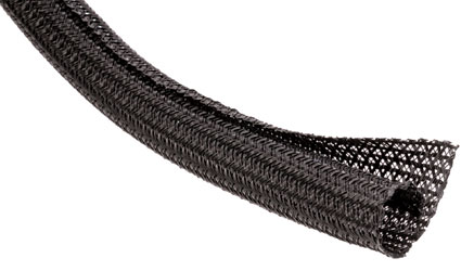 TECHFLEX WRAPPABLE SPLIT BRAIDED SLEEVING 38mm, Black