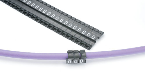 RETROFIT CABLE MARKERS PC60.0, black (strip of 32)