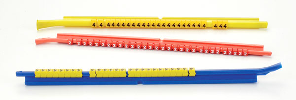 CABLE MARKERS PS09RCC.6 Retrofit, colour-coded, on fitting tools, blue (pack of 300)