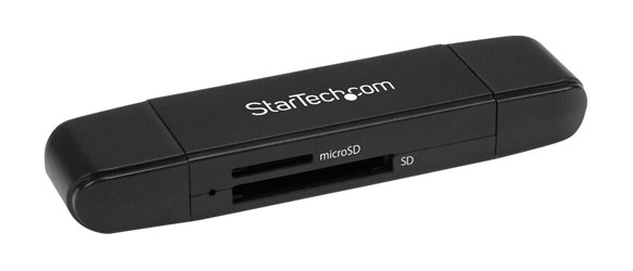 STARTECH SDMSDRWU3AC MEMORY CARD READER / WRITER  SD, micro SD, USB C, USB A, US