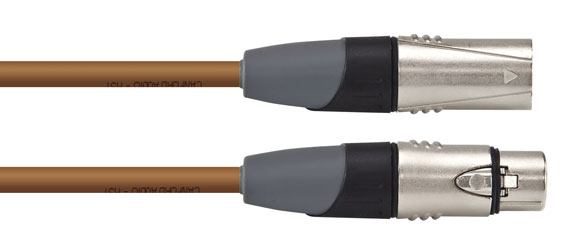 CANFORD CONNECT CABLE XLR3F-XLR3M-HST-2m, Brown