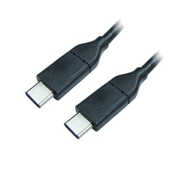 USB CABLE 3.1, Type C male - Type C male, 1 metre, black