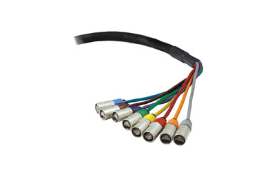 CANFORD CATKIT ETHERCON FLEXIBLE MULTICORE CABLE 8-way, 8x Ethercon breakout each end, 20 metres