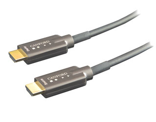 CANFORD AO-HDMI2-A50 actives optisches Kabel, HDMI2.0, gepanzert, einsetzbar 50 Meter