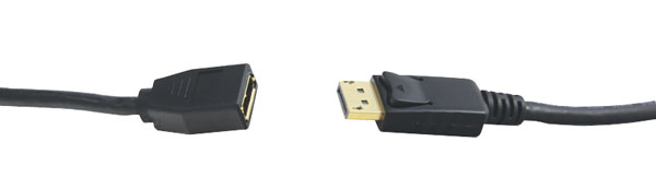 DISPLAYPORT CABLE Male to female, 2 metres
