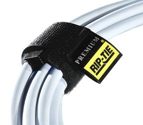 RIP-TIE Rip-Lock CableWrap 3.5 x 1.0 inch, black (pack of 10)