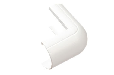 D-LINE FLEB2010W 1/2-ROUND CLIP-OVER EXTERNAL BEND, For 20 x 10mm trunking, white