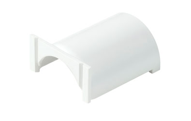 D-LINE FA3015W 1/2-ROUND CLIP-OVER FLAT ADAPTOR, For 30 x 15mm trunking, white
