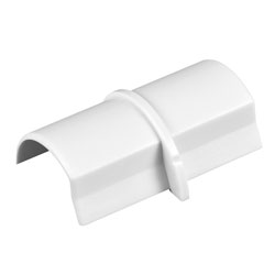 D-LINE CP3015W 1/2-ROUND SMOOTH-FIT COUPLER, For 30 x 15mm trunking, white