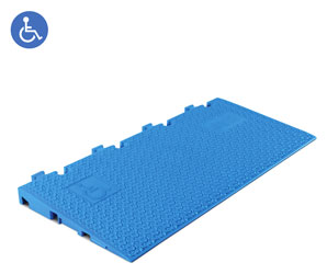 DEFENDER MIDI 5 2D R BLU CABLE PROTECTOR Ramp, 1000 x 430mm, 6-degree incline, blue