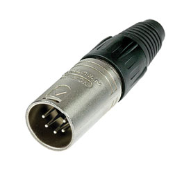 NEUTRIK NC5MX XLR Male cable connector, nickel shell, silver contacts