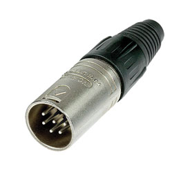 NEUTRIK NC6MX XLR Male cable connector, nickel shell, silver contacts