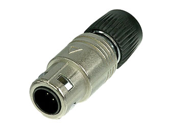 NEUTRIK OSC8M-NI NEUTRICON Cable plug, nickel, with insert and NEUTRICON Male solder contacts