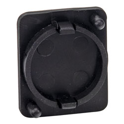 CANFORD XLR BLANKING PLATE D-series, surface mount, push-fit, black