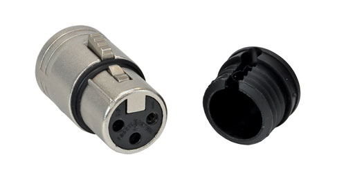 CANFORD LOW PROFILE XLR 4-Pin female cable connector