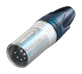 NEUTRIK NC5MXX XLR Male cable connector, nickel shell, silver-plated contacts