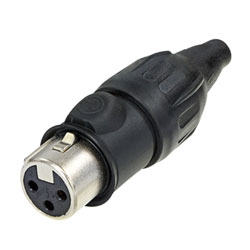 NEUTRIK NC3FX-TOP XLR Female cable connector, gold-plated contacts, true outdoor protection