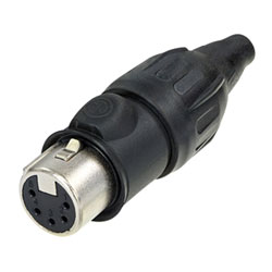 NEUTRIK NC5FX-TOP XLR Female cable connector, gold-plated contacts, true outdoor protection