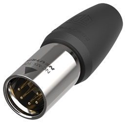NEUTRIK NC5MX1-TOP-14 XLR Male cable connector, gold-plated contacts, true outdoor protection
