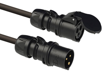 CANFORD HEAVY DUTY 32A AC MAINS POWER LEADS - Using PCE INDUSTRIAL, Midnight connectors