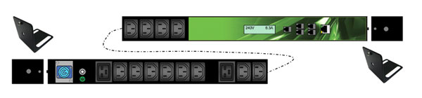 iPower Lite IPL-003-IP1-0F POWER DISTRIBUTION UNIT Vertical, 12x C13 2x C19, 16A inlet