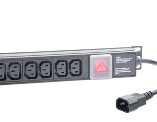 CANFORD PDU Economy, vertical, 16-way IEC, IEC14 plug