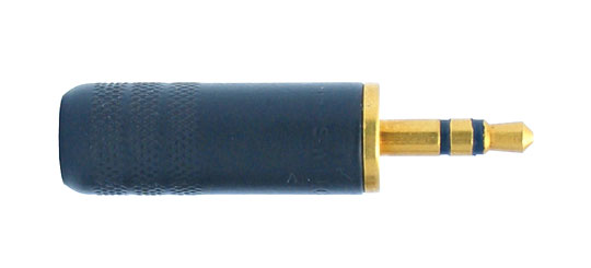 SWITCHCRAFT 35HDBAU 3.5mm jack plug, 3-pole, black