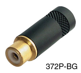 REAN NYS372P-BG RCA (PHONO) CABLE SOCKET Black shell, gold cont.