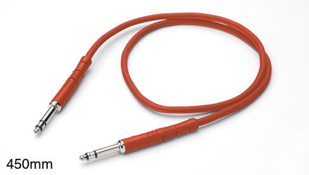 REAN BANTAM PATCHCORD Moulded, heli screen, economy, 450mm Red
