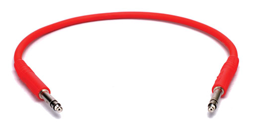 REAN BANTAM PATCHCORD Moulded, starquad cable, 300mm Red
