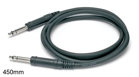 REAN BANTAM PATCHCORD Moulded, starquad cable, 450mm Black
