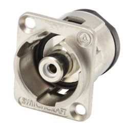 SWITCHCRAFT EHRCABNC RCA female - BNC female feedthrough, nickel