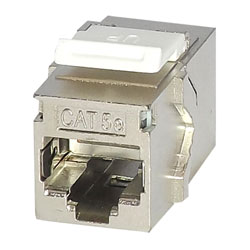 TUK KEYSTONE RJ45 BACK-TO-BACK COUPLER Cat5E, shielded metal body