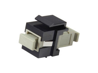 TUK KEYSTONE FIBRE COUPLER Senko SC to SC, multi mode, simplex, black/beige