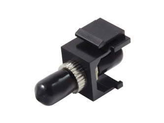 TUK KEYSTONE FIBRE COUPLER Senko ST to ST, multi mode, simplex, black/black