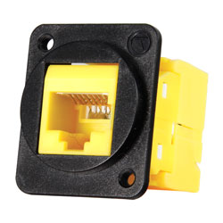 TUK D-SERIES KEYSTONE RJ45 IDC SOCKET Cat6 tool-less, yellow