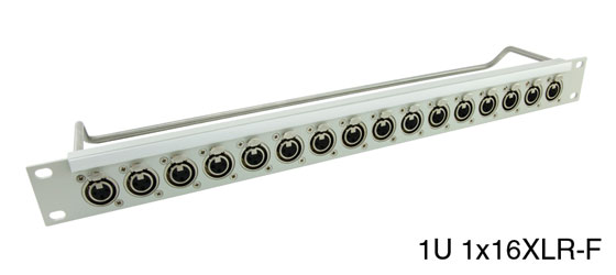 CANFORD CONNECT XLR TERMINATION PANEL 1U 1x16 Canford XLRF, grey