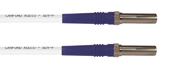 CANFORD MUSA 3G HD PATCHCORD 600mm, White with violet strain relief