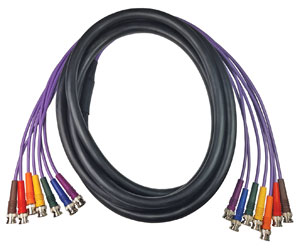 CANFORD CABLE 7xBNC-7xBNC-SDM-R-15m, Black