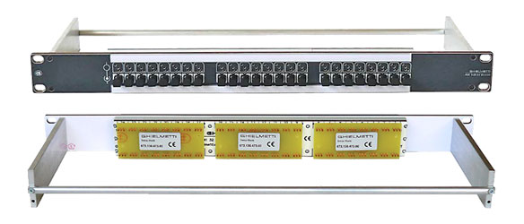 GHIELMETTI 673.115.800.05 ASF 1x24 AV 3/1 LA M Economy, with designation strips and lacing bar