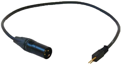 GHIELMETTI 673.910.300.01 GXK 313/90 PATCH CABLE 3-pole to XLR 3-pin male, 900mm, black