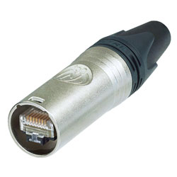 NEUTRIK NE8MX6-T ETHERCON CAT6A CABLE CONNECTOR, for 0.85 - 1.1mm insulation, nickel