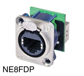 NEUTRIK NE8FDP ETHERCON Panel mounting, back-to-back feedthrough