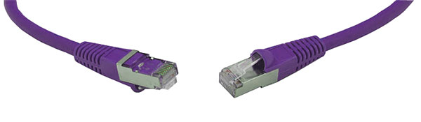 CAT6A SCREENED PATCHCORD RJ45-RJ45-2m, violet